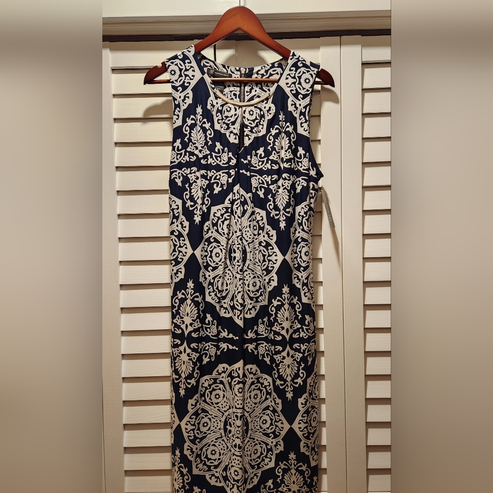 INC Navy summer dress